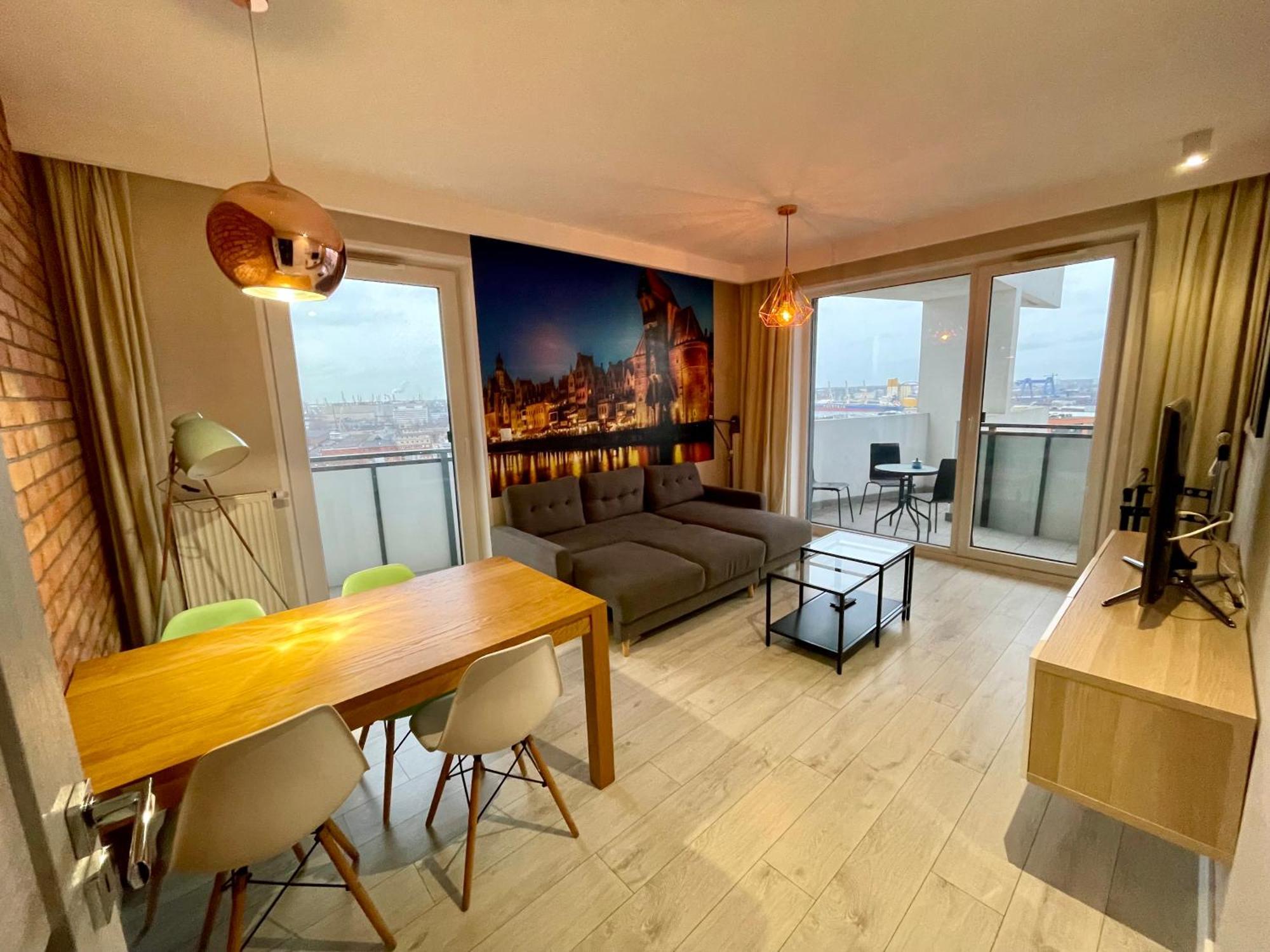 Bastion Walowa - Luxury Apartment With Beautiful View Gdańsk Eksteriør billede