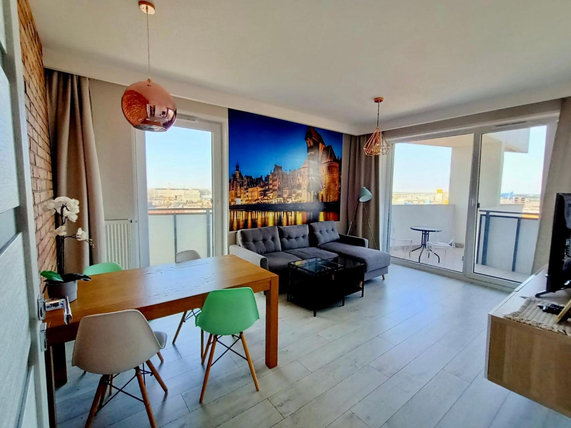 Bastion Walowa - Luxury Apartment With Beautiful View Gdańsk Eksteriør billede